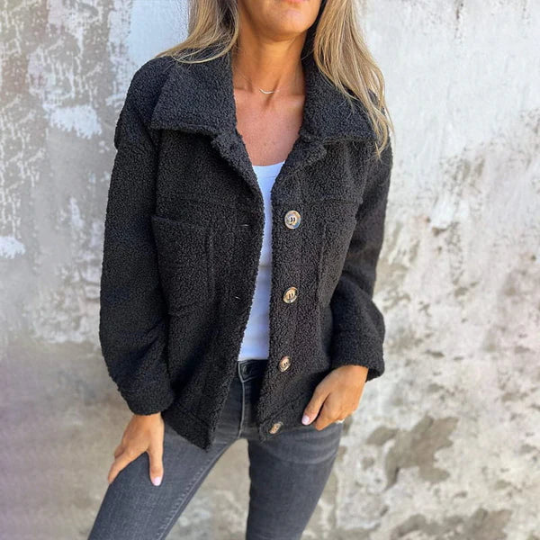 Dion | Kurze jacke mit Revers